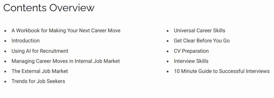 Paterson Consultancy Ltd E-Workbook Next Career Move Workbook - 2025