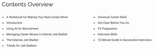 Paterson Consultancy Ltd E-Workbook Next Career Move Workbook - 2025